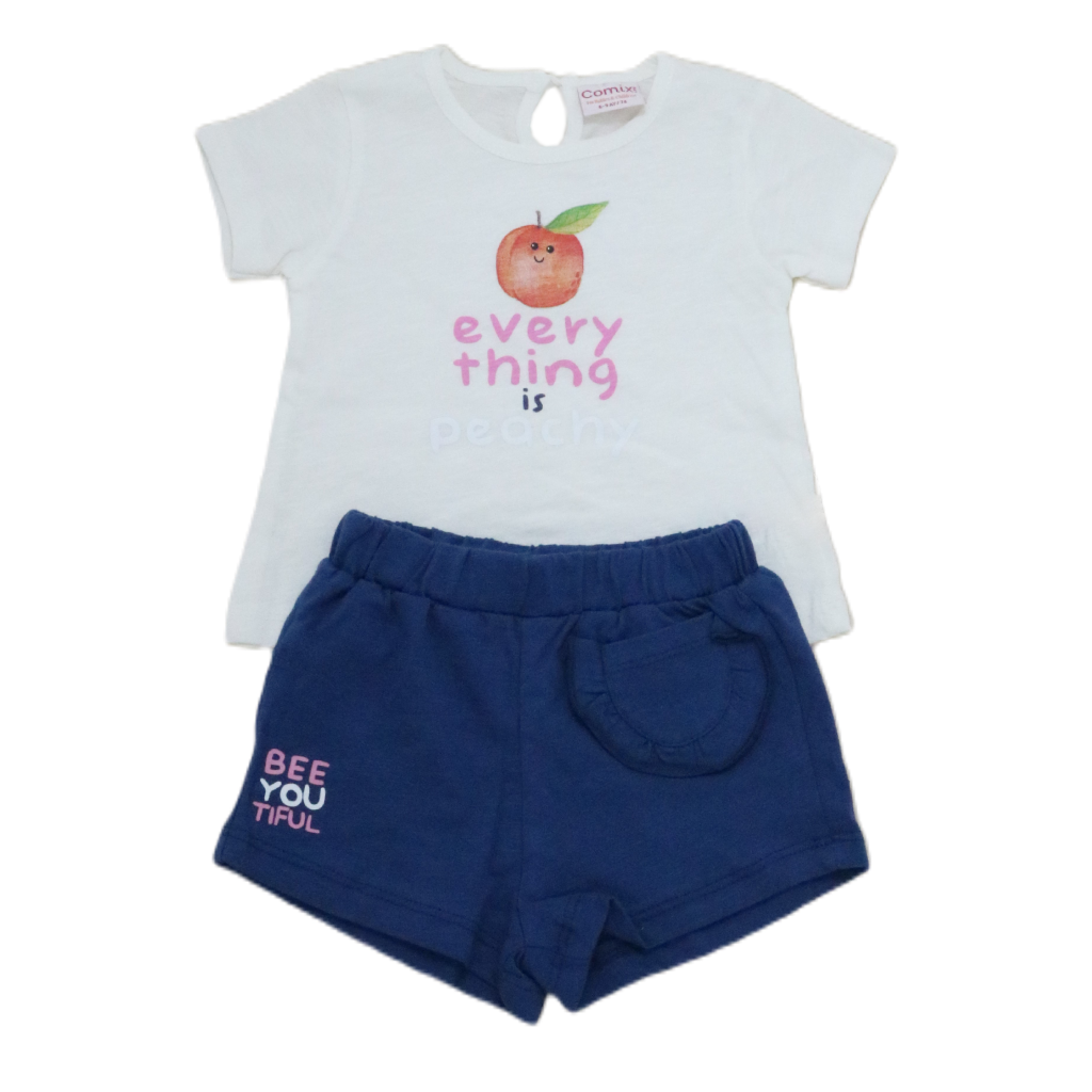 Baby Girls' Graphic T-Shirt and Shorts Set