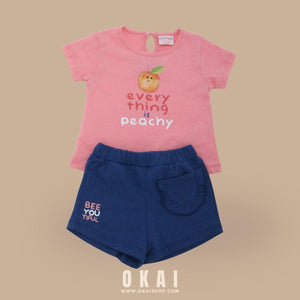 Baby Girls' Graphic T-Shirt and Shorts Set