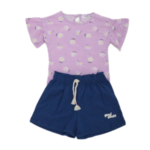 Toddler Girls' Floral Top and Shorts Set