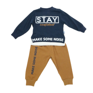 Kids' Long-Sleeve Graphic Top and Pants Set