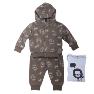 Hooded Sweatshirt and Pants Set(3 pieces)