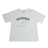 Baby Boy's White Dinosaur Print Shirt and Dark Pants Outfit