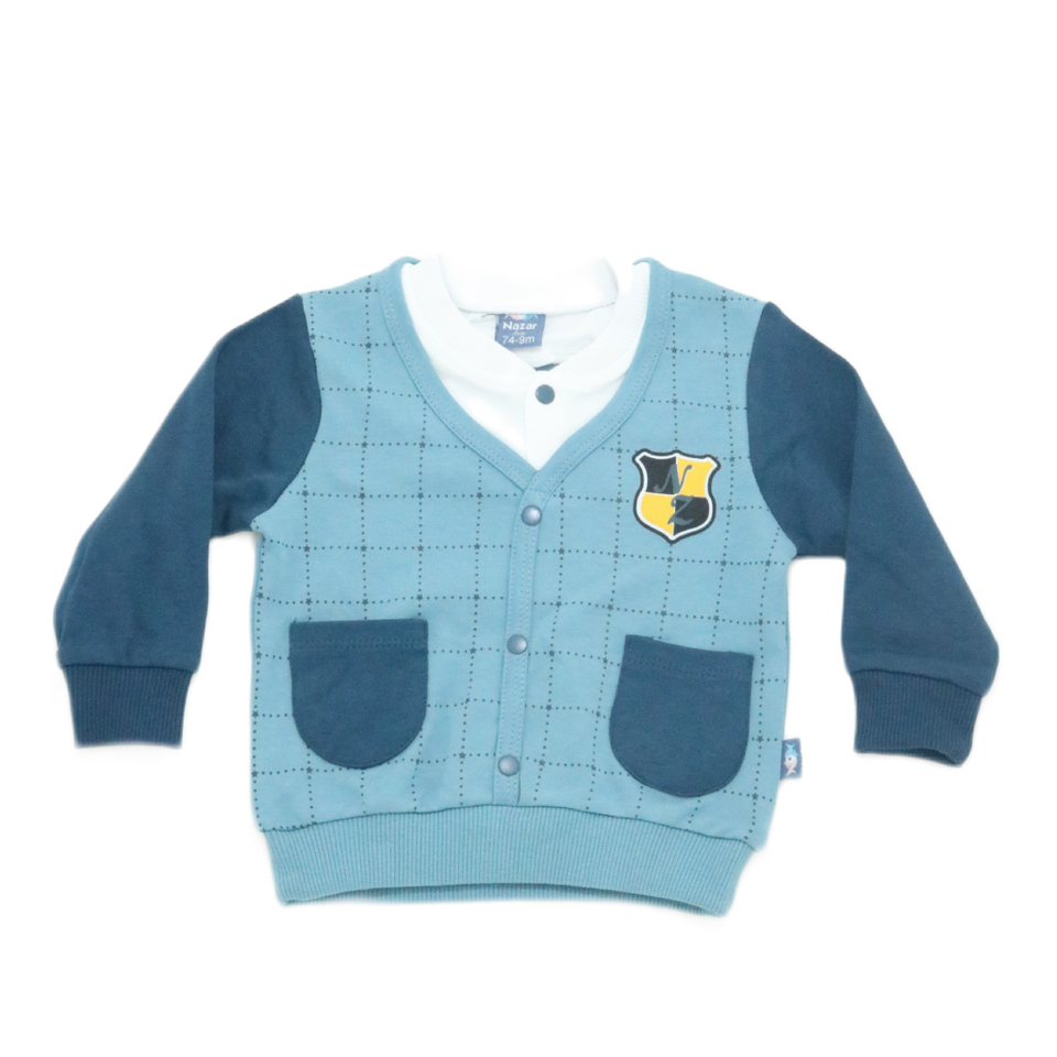 Baby Boy Plaid Top & Pants Set