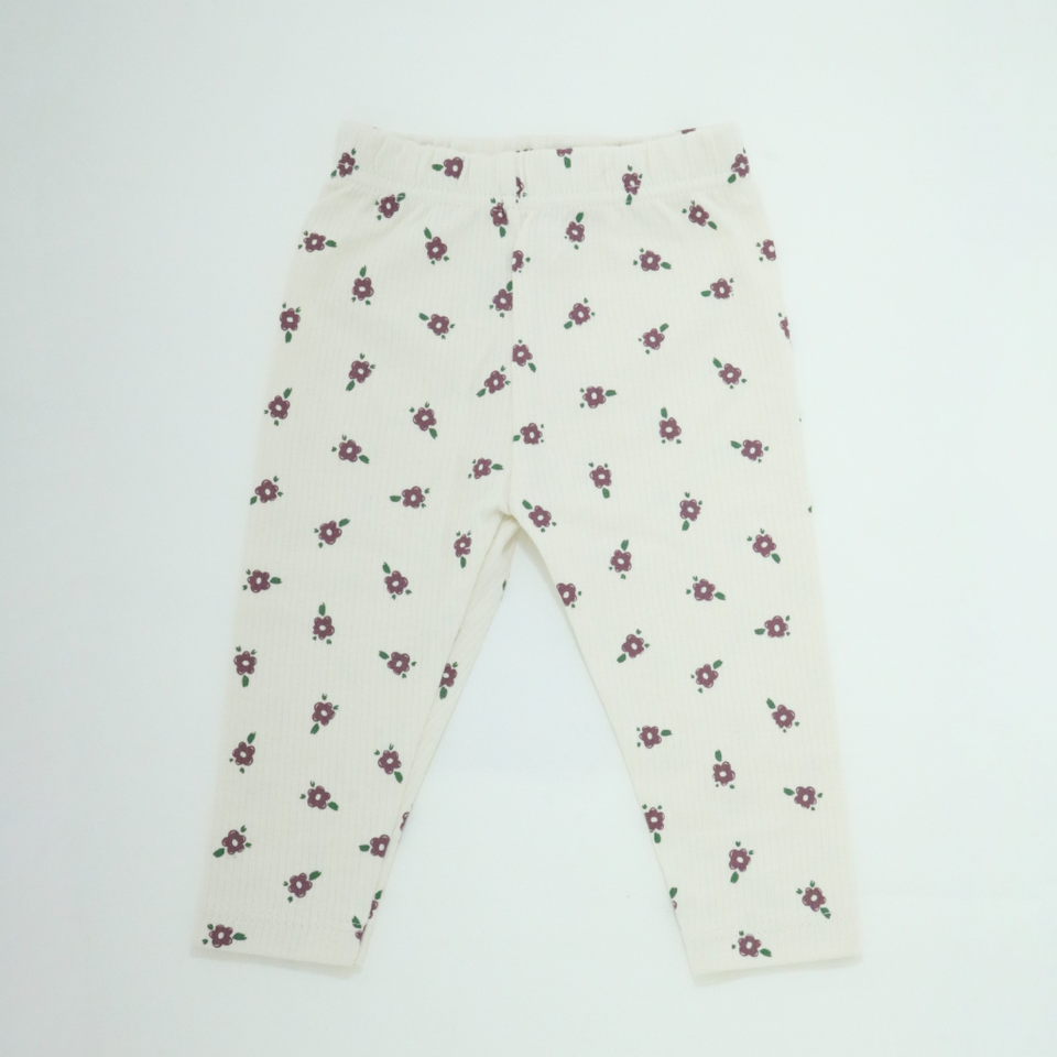 Mauve Floral Detail Baby Outfit