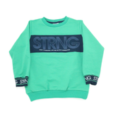 Boy's Green "STRNG" T-Shirt and Shorts Set