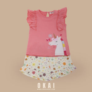 Baby Girls' Ruffle Top and Leggings Set