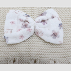 Baby Dress Floral Linen , long sleeve