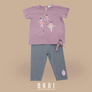 Toddler Girls' Ballerina Top and Leggings Set