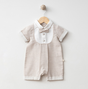 Set  Classic Brown Baby Romper Suit