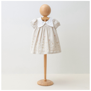 Baby Dress Floral Linen