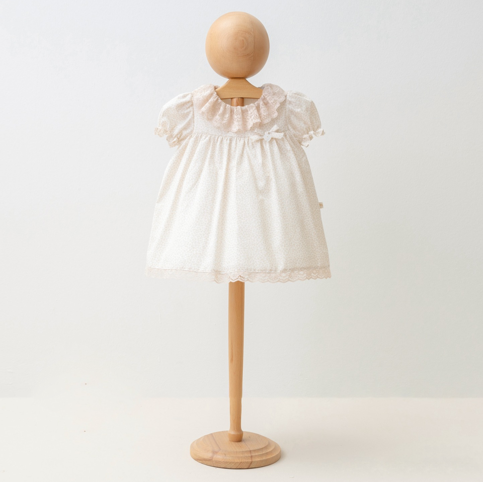 Baby Dress Vintage-Inspired Puff Sleeve