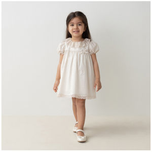 Baby Dress Vintage-Inspired Puff Sleeve
