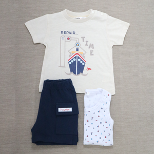 Nautical Adventure Boys' 3-Piece Outfit Set