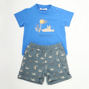 Tardes de Siesta" Cat Print Summer Set