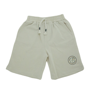 Sporty Tee & Cream Shorts Set