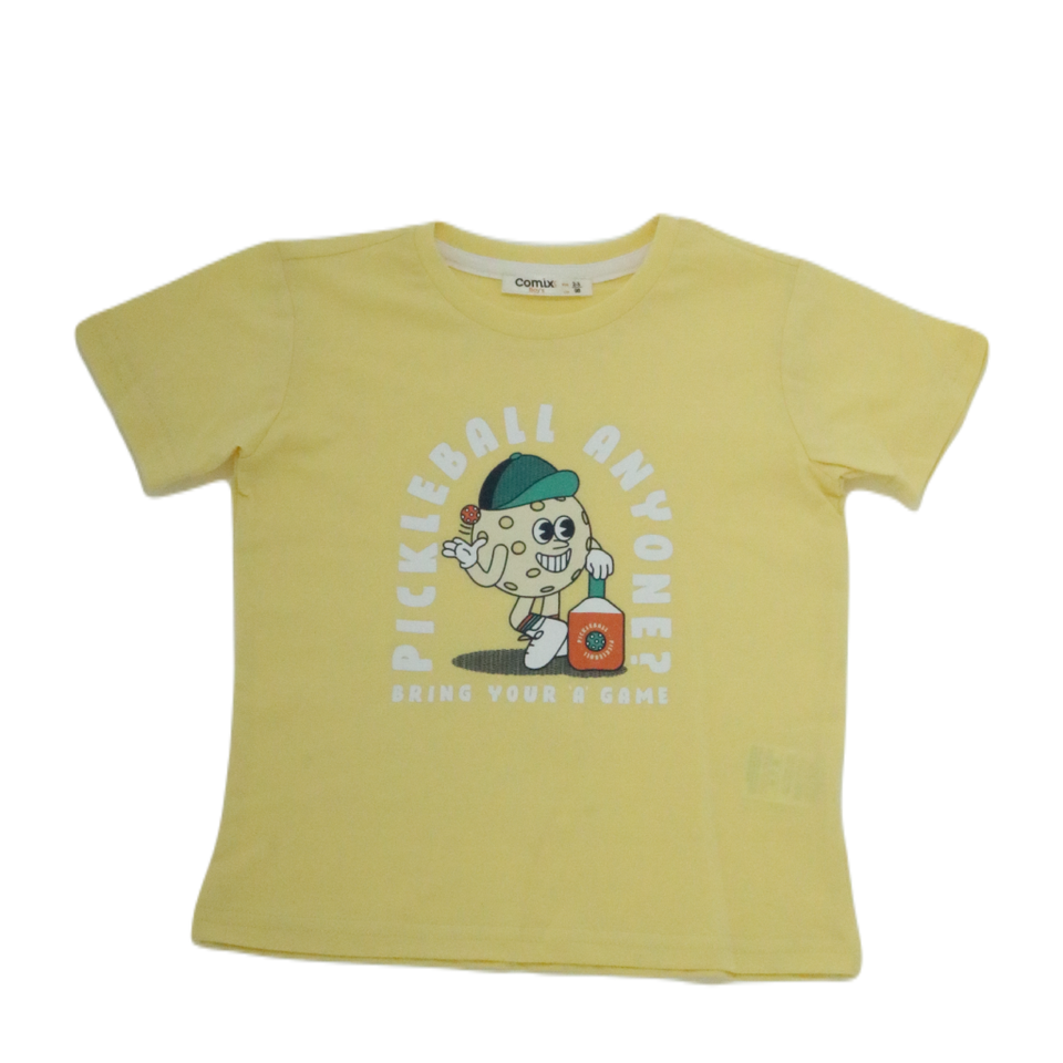 Sporty Tee & Cream Shorts Set
