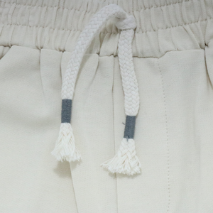 Sporty Tee & Cream Shorts Set