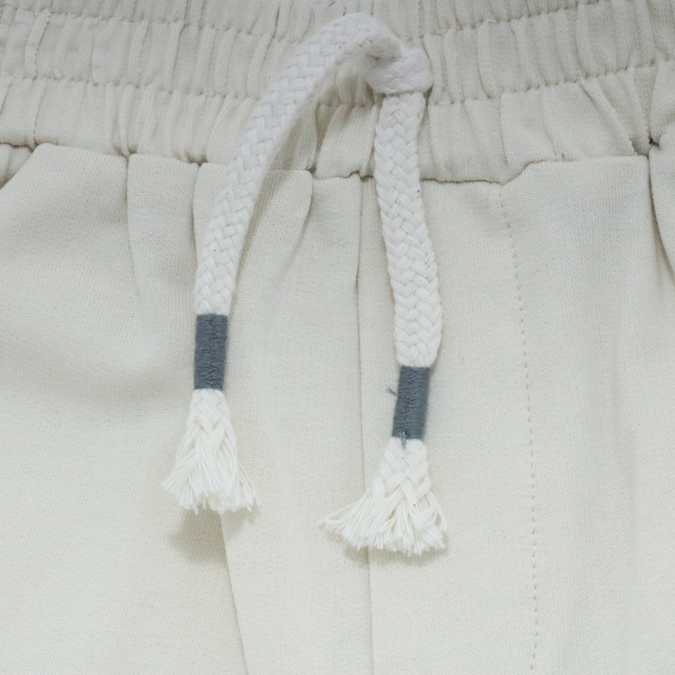 Sporty Tee & Cream Shorts Set
