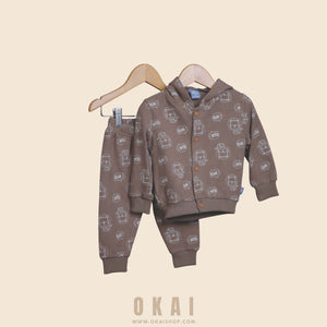 Hooded Sweatshirt and Pants Set(3 pieces)