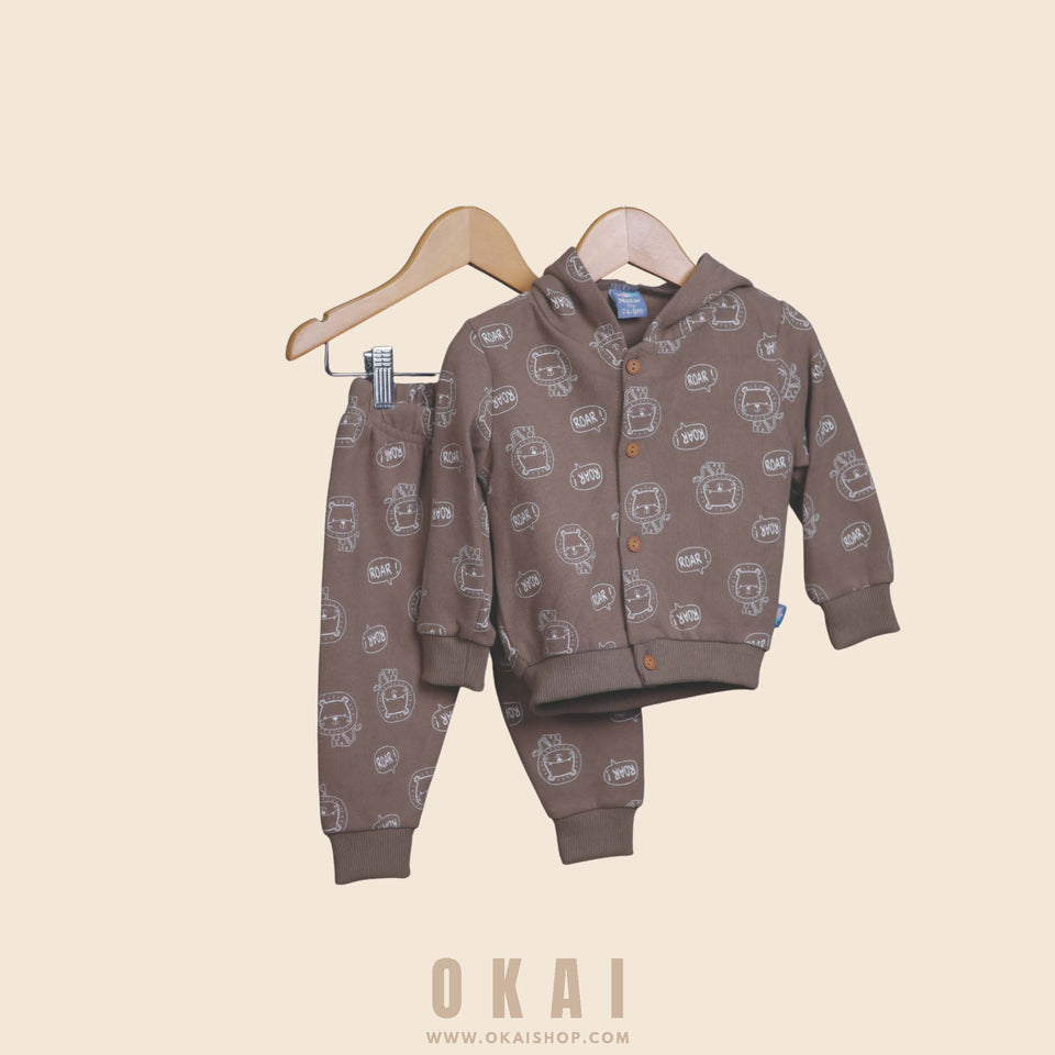 Hooded Sweatshirt and Pants Set(3 pieces)