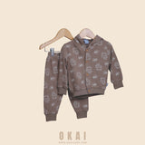 Hooded Sweatshirt and Pants Set(3 pieces)
