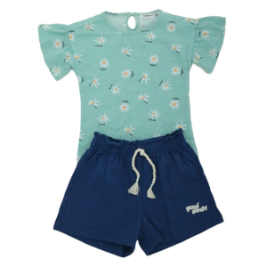 Toddler Girls' Floral Top and Shorts Set