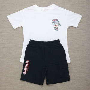 Graphic Tee and Cargo Shorts Set