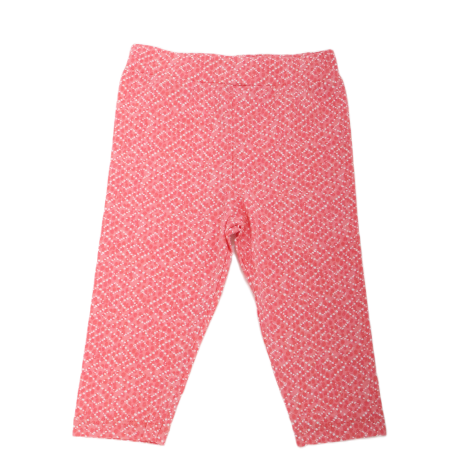 Baby Girls' Ruffle Sleeve Top and Patterned Leggings Set
