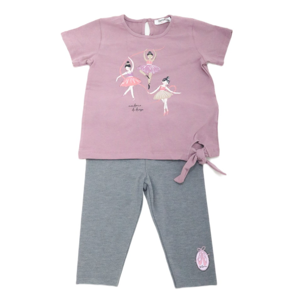 Toddler Girls' Ballerina Top and Leggings Set