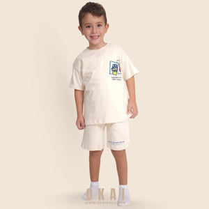 Kids' Graphic T-Shirt and Shorts Set