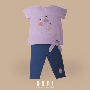 Toddler Girls' Ballerina Top and Leggings Set